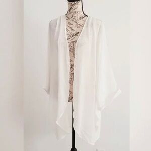 Sheer Chiffon Blouse — Summer/Lounge/Beach Casual Blouse Top.